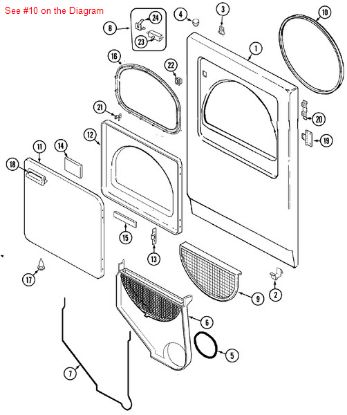 Picture of Maytag P-1 SEAL ASM, CYL FRONT - Part# 31001637