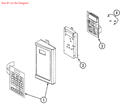 Picture of Maytag PANEL, CONTROL/MEMBR - Part# 56001315