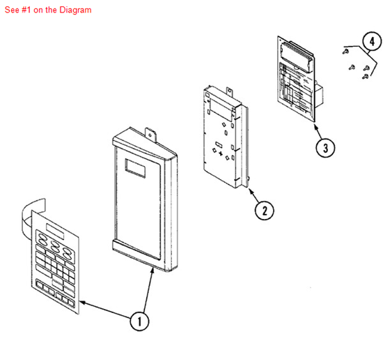 Picture of Maytag PANEL, CONTROL/MEMBR - Part# 56001315