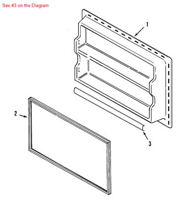 Picture of Maytag TRIM, SHELF 20 7/8" - Part# 61001962