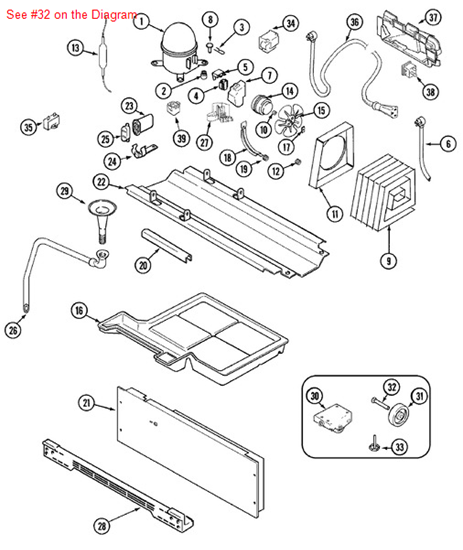 Picture of Maytag PIN - Part# 61002104