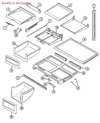 Picture of Maytag SCREW. ROLLER - Part# 61002308
