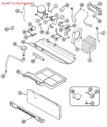 Picture of Maytag WHEEL - Part# 61003826