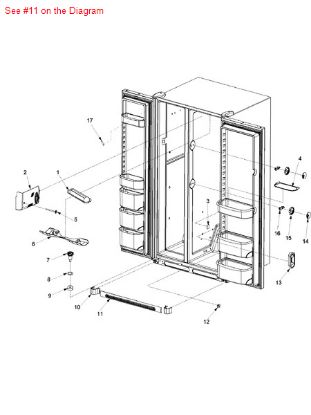 Picture of Maytag TOE GRILLE ASSY (BLK) - Part# 67002224