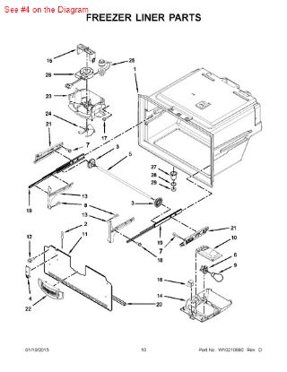 Picture of Maytag COVER, FZ THERMISTOR - Part# 67003924