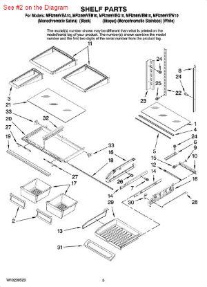 Picture of Maytag FRONT, CRISPER PAN - Part# 67005923