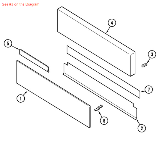 Picture of Maytag STRIKER, DOOR - Part# 71002097