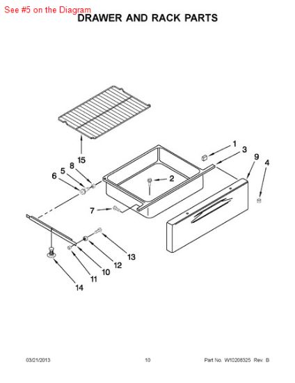 Picture of Maytag P1-SPACER, RUBBER - Part# 74005546
