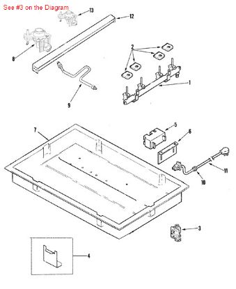 Picture of Maytag REGULATOR, PRESSURE - Part# 74007704
