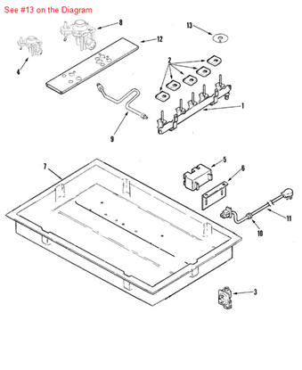 Picture of Maytag GROMMET (BLK) - Part# 74009421