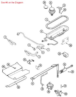 Picture of Maytag SWITCH, IGNITOR ASSY. - Part# 74009532