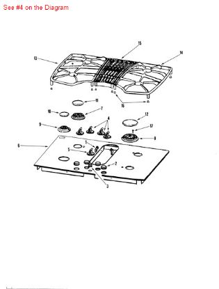 Picture of Maytag KNOB (STL) - Part# 74009554