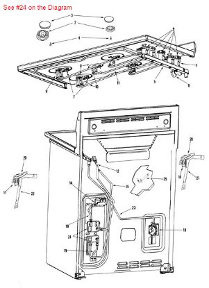 Picture of Maytag VALVE, BAKE & BROIL - Part# 74011290
