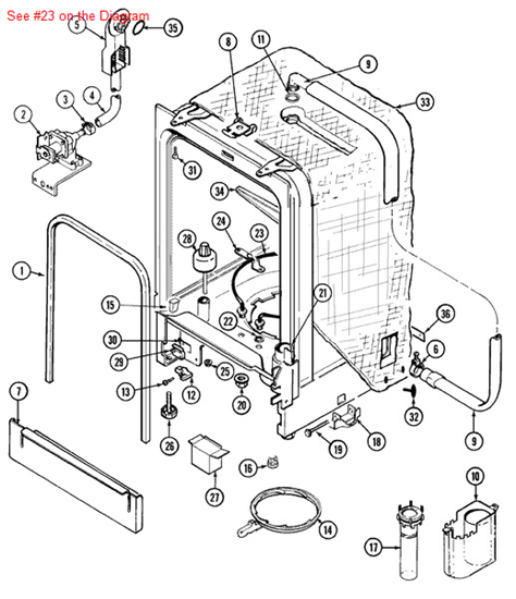 Picture of Maytag HEATING ELEMENT - Part# 99001995