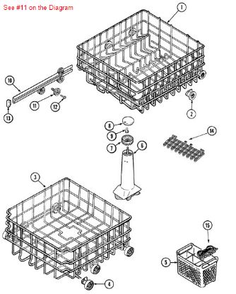 Picture of Maytag WHEEL, TUB - Part# 99002342