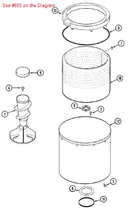 Picture of Maytag GASKET - Part# 35-3685