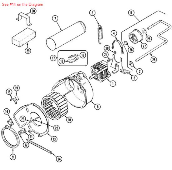 Picture of Maytag THERMOSTAT - Part# 53-1107
