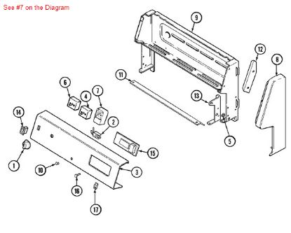 Picture of Maytag THERMOSTAT - Part# 7404P105-60