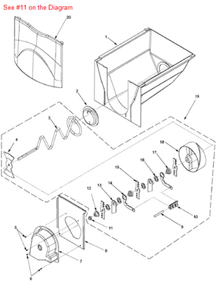 Picture of Maytag NUT, LOCKING - Part# M0223101