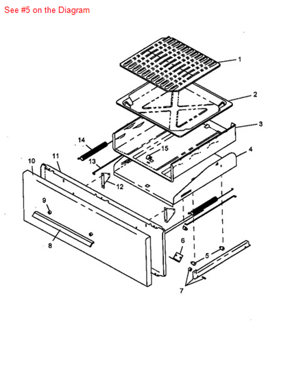 Picture of Maytag GLIDE, DRAWER (BLK) - Part# Y07687901
