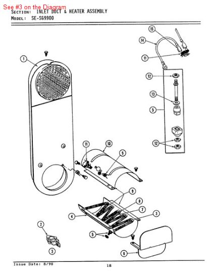 Picture of Maytag CLIP AND INSULATOR ASSEMBL - Part# Y303881