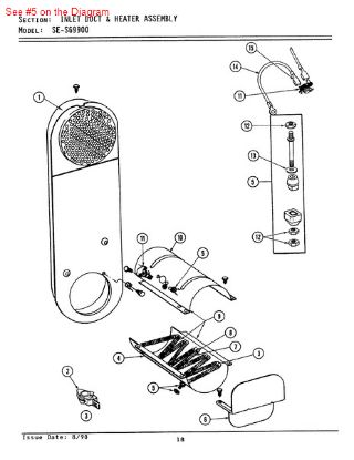 Picture of Maytag TERMINAL INSULATOR ASSEMBL - Part# Y304596