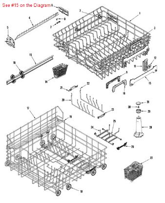 Picture of Maytag TRACK, RACK - Part# Y912545