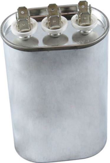 Picture of 440 Volt Oval Run Capacitor 40+5 MFD - American Made - Part# POCFD405A