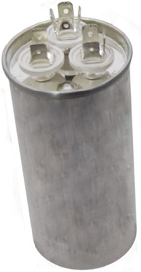 Picture of 440 Volt Round Run Capacitor 55+7.5 MFD - American Made - Part# PRCFD5575A