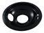 Picture of Electric Range Stove Cook Top Universal Replacement Drip Bowl Black Porcelain 6" - Part# SMP6NP