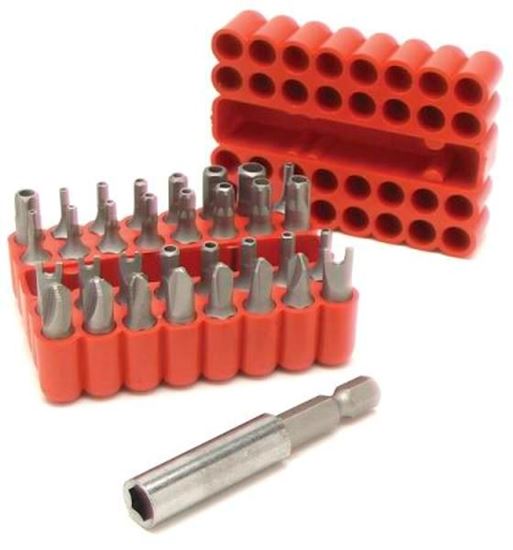 Picture of Performance Tools SECURITY BIT SET 33PC - Part# W1384