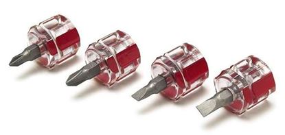 Picture of Performance Tools MINI STUBBY SCREWDRIVER SET 4 PC - Part# W80004