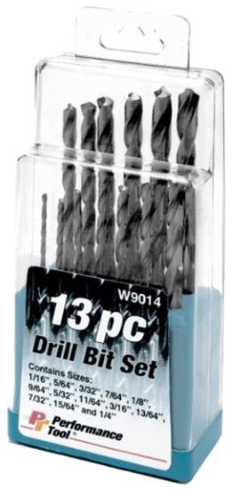 Picture of Performance Tools 13 PC DRILL BIT SET - Part# W9014