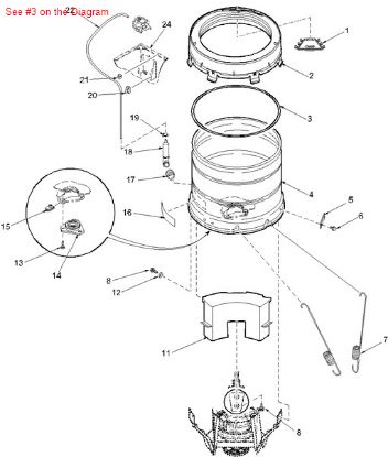 Picture of Speed Queen GASKET, TUB COVER - Part# 38359