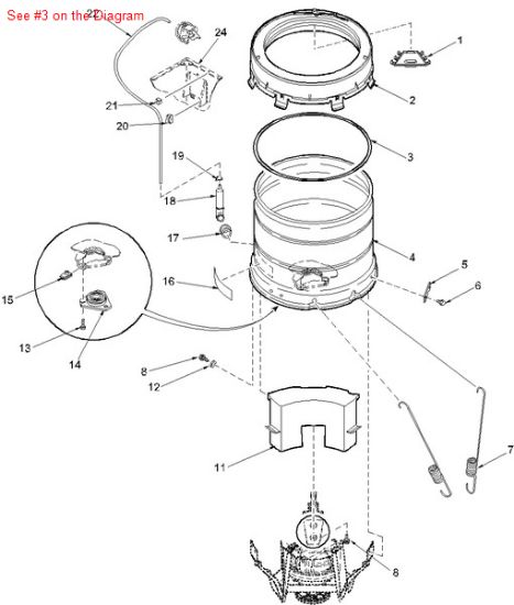 Picture of Speed Queen GASKET, TUB COVER - Part# 38359