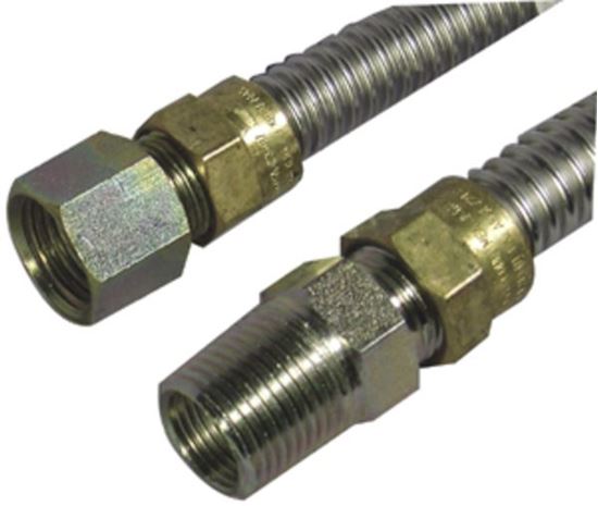 Picture of FLEX LINE, GAS W/FITTINGS 1/2" X 60" - Part# 20-3132-60