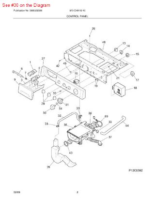 Picture of Frigidaire TIMER KNOB - Part# 131853400