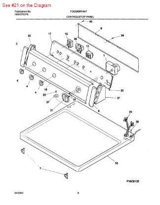 Picture of Frigidaire P1-KNOB-TIMER - Part# 134011700