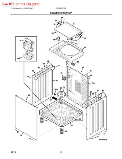 Picture of Frigidaire SPRING - Part# 134890500