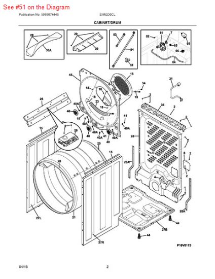 Picture of Frigidaire FITTING - Part# 137016710
