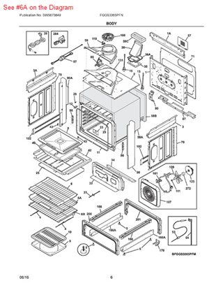 Picture of Frigidaire RACK - Part# 139012400