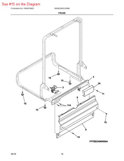 Picture of Frigidaire LEG - Part# 154571101