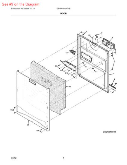 Picture of Frigidaire DISPENSER - Part# 154574405