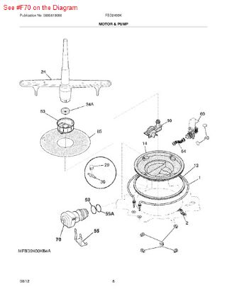 Picture of Frigidaire MOTOR & PUMP ASSY - Part# 154844001