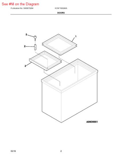 Picture of Frigidaire SCREW - Part# 216858001