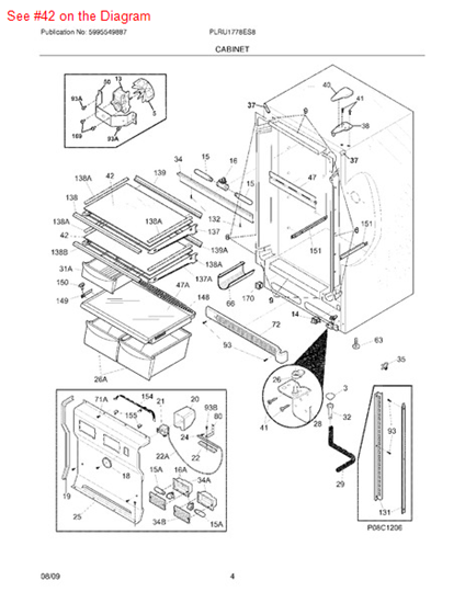 Picture of Frigidaire GLASS - Part# 216983101