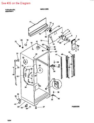 Picture of Frigidaire PIN-CENTER HINGE - Part# 218251300