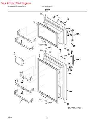 Picture of Frigidaire P-1 BLOCK - Part# 218396700