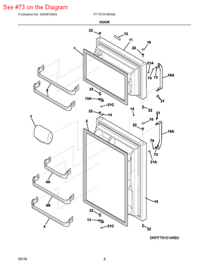 Picture of Frigidaire P-1 BLOCK - Part# 218396700