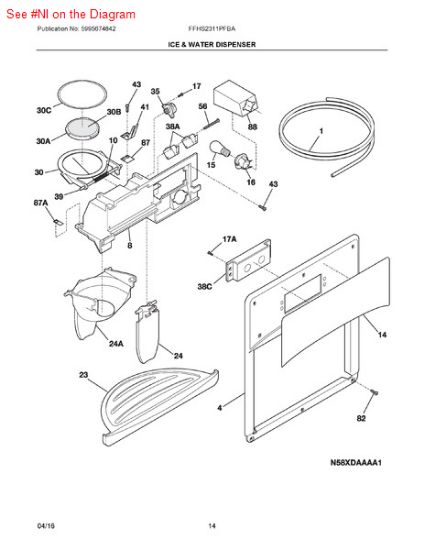 Picture of Frigidaire CLIP-GRILLE - Part# 218515403